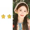 Diseño de Pendientes de Estrella para Mujer con un Toque de Lujo, Estilo de Nicho, Modelo Nuevo 2025, Clips para Orejas, Aretes de Botón, Exquisitos Accesorios para Orejas