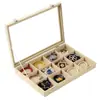 Caja de Almacenamiento Multifuncional para Joyería, Exquisita Caja de Almacenamiento para Pendientes, Aretes, Anillos, Colgantes, Bandeja de Gran Capacidad y Más
