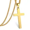 Colgante Personalizado de Acero de Titanio para Hombre Transfronterizo Europeo y Americano Joyería de Moda Cadena de Acero Inoxidable Cruz Hip-Hop Accesorios de Nicho