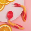 Cuchara de Entrenamiento para Bebé Aprende a Comer Cuchara para Codo de Bebé Tenedor Suplementario Cuchara Flexible Cuchara para Arroz Vajilla para Niños Recién Nacidos Un Año de Edad