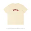 Ropa para Hombre Huiben 230g Verano Tendencia Estilo Americano Camiseta para Hombre, Estampado de Letras Sencillo, Manga Corta, Cuello Redondo, Camiseta Básica Holgada.