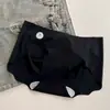 7A Barra Ondulada Sem Costura Alta Elasticidade Essencial para Yoga Cintura Média 7A Algodão Antibacteriano no Fundilho Calcinhas Femininas Base Líquida Calcinhas