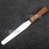 Espátula con mango de madera de 6 pulgadas, herramientas para hornear, cuchillo para crema, cuchillo para besos, espátula para crema de pastel, cuchillo para repostería.
