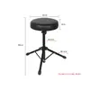 Banco de Bateria de Jazz Percussão Universal com Bandeja, Suporte para Tatuagem, Banco Selim de Performance de Bateria, Banco Redondo Ajustável