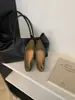 2026 Nuevos Zapatos de Charol Retro Franceses Mary Jane para Aumentar la Altura para el Trabajo con Punta Cuadrada y Moño para Mujer