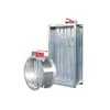 Amortecedor de Fogo para Exaustão de Fumaça Válvula Redonda 3C Válvula de Retenção Amortecedor de Fogo Quadrado Aço Inoxidável Galvanizado Manual Elétrico Válvula Reguladora de Volume de Ar