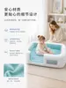 Produto transfronteiriço: Cama inflável infantil com cercado quadrado, adequada para uso interno em salas de estar, feita de PVC espessado e com acabamento em pelúcia. Personalizável para uso doméstico