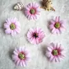 4,5cm Flor de seda única Flor nova Girassol de simulação europeu Crisântemo flor de girassol acessórios de cabelo diy