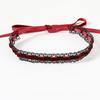 Gargantilla con cadena estilo coreano, collar con lazo, joyería para el cuello, collar corto de encaje sencillo para mujer