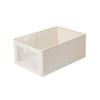 Caja de Almacenamiento Etiquetable, Contenedor de Almacenamiento Plegable, Organizador de Ropa y Pantalones para Armario, Caja de Almacenamiento para Dormitorio