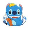 Bolsa Cruzada de Caricatura Mini para Niños, Bolso de Estudiante, Bolsa de Almacenamiento, Monedero de Silicona con Puntadas, Animación de Caricatura