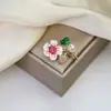 Broche Transfronterizo Nuevo de Alta Gama Lazo Insecto Flor Femenino Anti-Exposición Fijo Ropa Versátil Corsage