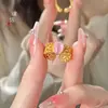 Atacado novo Vietnã ouro temperamento sênior anel de pedra preciosa rosa temperamento moda perfeito temperamento requintado alta cor