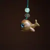 Sándalo Verde Barbie Palo de Rosa Elefante Tallado Ciervo Ballena Ultraman Cadena para Teléfono Móvil Llavero Colgante para Joyería de Mochila