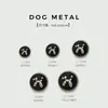 Botões Redondos de Metal de Cachorro Poodle Fofo Botões para Suéter Cardigan Infantil Botões para Casaco Outwear Botões para Camisa
