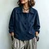 Chaqueta Corta Retro con Solapa de Ante Sintético Estilo Europeo Americano para Mujer de un Solo Botón Holgada Casual Chaqueta Superior de Forro Polar de Ante