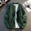 Recomendación de Artículo Popular Marca de Moda Simple Moda Casual Cárdigan Tejido Suéter para Hombre Tejido de Hilo Tejido de Hilo Ropa de Abrigo