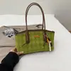 2025 Nuevo Otoño e Invierno Retro Nicho Bolso de Axila Moda Femenina Casual Bolso de Hombro Escarchado Bolso de Mano Tote