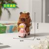 Figurina de Bloque de Construcción de Panda Lindo Transfronteriza Caja Sorpresa Hua Hua Columpiándose en el Columpio Ensamblaje Educativo Juguetes para Niños Mayoreo