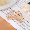 Presilha de garra de moda estilo francês em liga, presilha de cabelo para a parte de trás da cabeça estilo coreano, presilha tubarão para fixar o cabelo, acessório de cabelo, presilha de garra para atacado em estoque