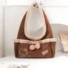 Bolso de Mano Sanrio Original Maillard Gamuza Lana de Cordero Gran Capacidad Portátil al Hombro Otoño Invierno para Viajes Bolso Grande