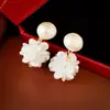 Pendientes Dulces de Pétalos de Flor Acrílicos, Estilo Festivo, Modernos, Versátiles, Elegantes, Pendientes de Gama Alta para Mujer