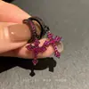 Brincos Argola Cruzados Diamantados Coloridos Estilo Menina Doce-Descolada Picante, Brincos Únicos de Nicho de Alta Qualidade Estilo Gótico