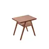Mesa y Sillas de Comedor de Madera Maciza, Estilo Nórdico, Adecuado para Uso Doméstico, Mesa de Té para Balcón Pequeño, Juego de Mesa y Sillas de Ratán para Restaurante Comercial