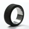 Bestseller Europeo 6mm 8mm Anillo de Acero Inoxidable de Malla Giratorio Moda Anillo Giratorio de Pareja Descompresión Venta al por Mayor