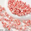 Cuentas de cerámica roja de Año Nuevo cuadrado de amor Gato de la Suerte material hecho a mano diy pulsera collar accesorios de joyería