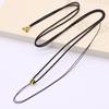 Cuerda colgante tejida a mano con cuentas de jade, cristal, ágata, accesorios, colgante, cuerda DIY para hombre y mujer, colgante de cuentas que combina con todo