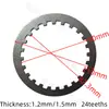 Lámina de Hierro Lámina de Acero para Embrague Cg125/150 Espesor 1.5mm Placa de Fricción de Embrague Viga Curva Accesorios para Motor de Motocicleta