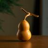 Decoración de consola central de coche de calabaza natural, mango giratorio de mano Wenwan con grifo, calabaza pequeña, accesorios para el hogar