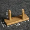 Suporte de ventilador dobrável de ângulo plano para ventilador de grupo, base de ventilador de bambu, fabricantes de assentos para ventiladores, atacado, universal, ângulo reto, simples, rack de ventilador de grupo