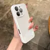 Funda de Vidrio Macaron Adecuada para iPhone 17 Pro Max Funda para Teléfono Apple 15 con Película para Lente 14 Verano Unisex