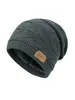 Gorro de lana tejido europeo y americano para hombres y mujeres, cálido de invierno, con felpa, gorro para el frío, la circunferencia de cabeza grande hace que la cara se vea más pequeña, gorro holgado, protección contra el frío, protección para los oídos