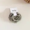 Simple y Elegante Scrunchie de Satín con Perlas y Pedrería, Banda Elástica Alta Básica Que No Daña el Cabello, Accesorio para el Cabello
