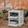 Caja plegable para exteriores, Caja organizadora popular para camping, Mesa pequeña, Almacenamiento de snacks y bebidas, Caja de almacenamiento portátil de gran capacidad