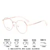Monturas de Gafas Retro a la Moda, Varillas de Titanio con Memoria Ultraligeras No Magnéticas, Flexibles Libremente, Monturas de Gafas Danyang Electroplateadas en Dos Tonos al por Mayor