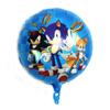 Globo de Película de Aluminio con Forma de Sonic el Erizo Transfronterizo Sonic Boy Sonic Globo Fiesta de Cumpleaños Infantil Dibujos Animados