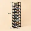 Este zapatero desmontable de varios niveles es perfecto para habitaciones de estudiantes y hogares.. Ofrece almacenamiento flexible para zapatos y botas, es fácil de montar, resistente, duradero y ahorra espacio.
