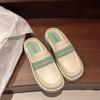 Novos chinelos de sola grossa femininos atacado transfronteiriço super macio antiderrapante feminino online mocassins vermelhos moda mocassins de aumento de altura para mulheres