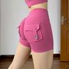 Pantalones de yoga sexys de tres puntos para mujer, de cintura alta y con bolsillos, para el trabajo, deportivos y de fitness, para primavera y verano