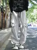 Pantalones casuales de verano para hombre, ligeros, de pierna recta, estilo americano, patchwork plisado, secado rápido, pantalones de pierna ancha para deportes al aire libre