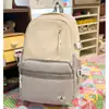 Mochila de Diseño Único con Bloques de Color para Mujer, Estilo Coreano para Estudiantes de Secundaria y Preparatoria, Mochila Casual Japonesa de Gran Capacidad