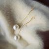 Pendientes elegantes con borlas de diamantes de imitación y aguja de plata s925 que combinan con todo, ideales para adelgazar el rostro. Pendientes de borlas de celebridades de alta calidad de Corea del Sur.
