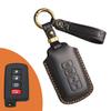 Novo conjunto de chaves retrô adequado para o carro antigo Toyota Couro puro feito à mão Chave de proteção Bolsa Fivela