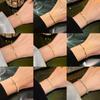 Pulsera de Perlas Personalizada de Alta Gama Estilo Coreano para Mujer Diseño Nicho Ins Moda Popular Pulsera Elegante de Acero al Titanio Pulsera