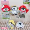 Buena Suerte Koi Energía Positiva Pingüino Colgante para Mochila Abejitas Fresa Llavero Pingüinito Muñeco de Peluche para Agarrar