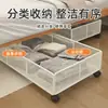 Caja de Almacenamiento con Ruedas para Debajo de la Cama Gabinete Extraíble Debajo de la Cama Bandeja Móvil para Ropa Plana Juguetes en Casa Estante de Almacenamiento Móvil